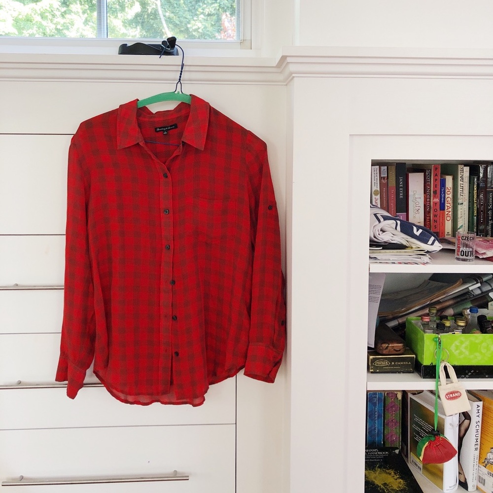 Madewell Silk Flannel Button Down Shirt